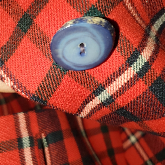 Vintage Tailored Plaid Tweed Jacket Skirt Set - Picture 4 of 5